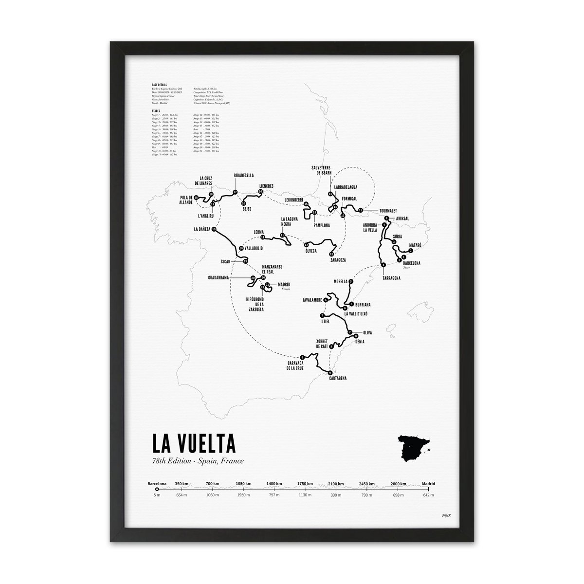 Poster of La Vuelta - 2023 | WIJCK.